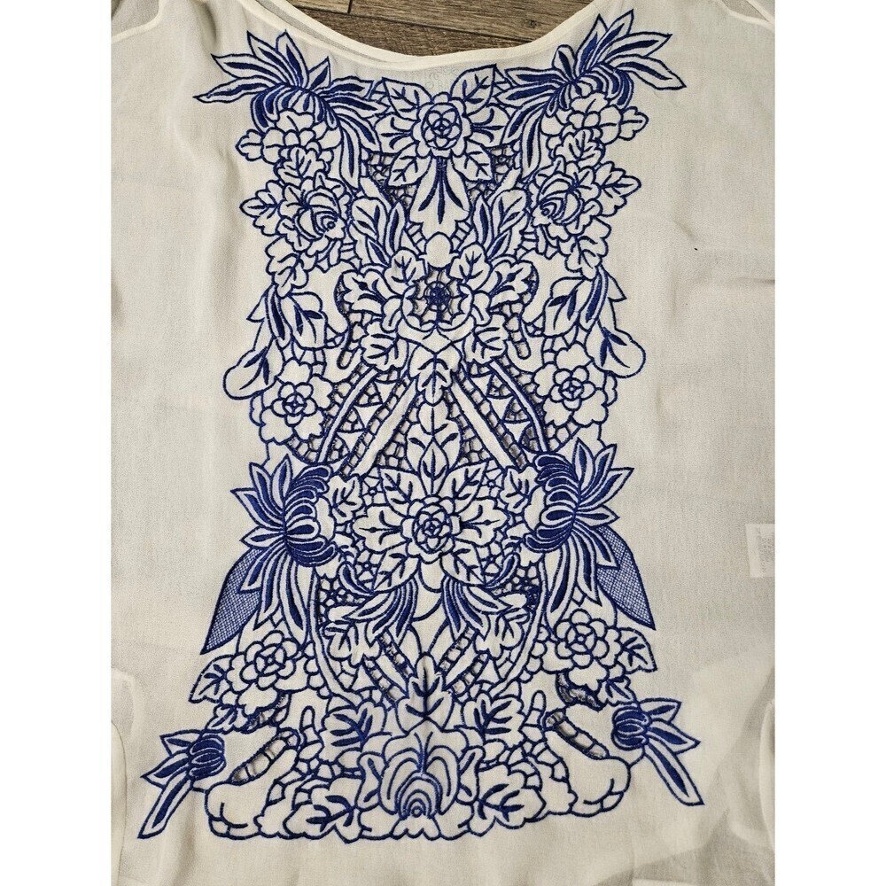Baraschi Anthropologie Embroidered Lace Blouse - Picture 6 of 9